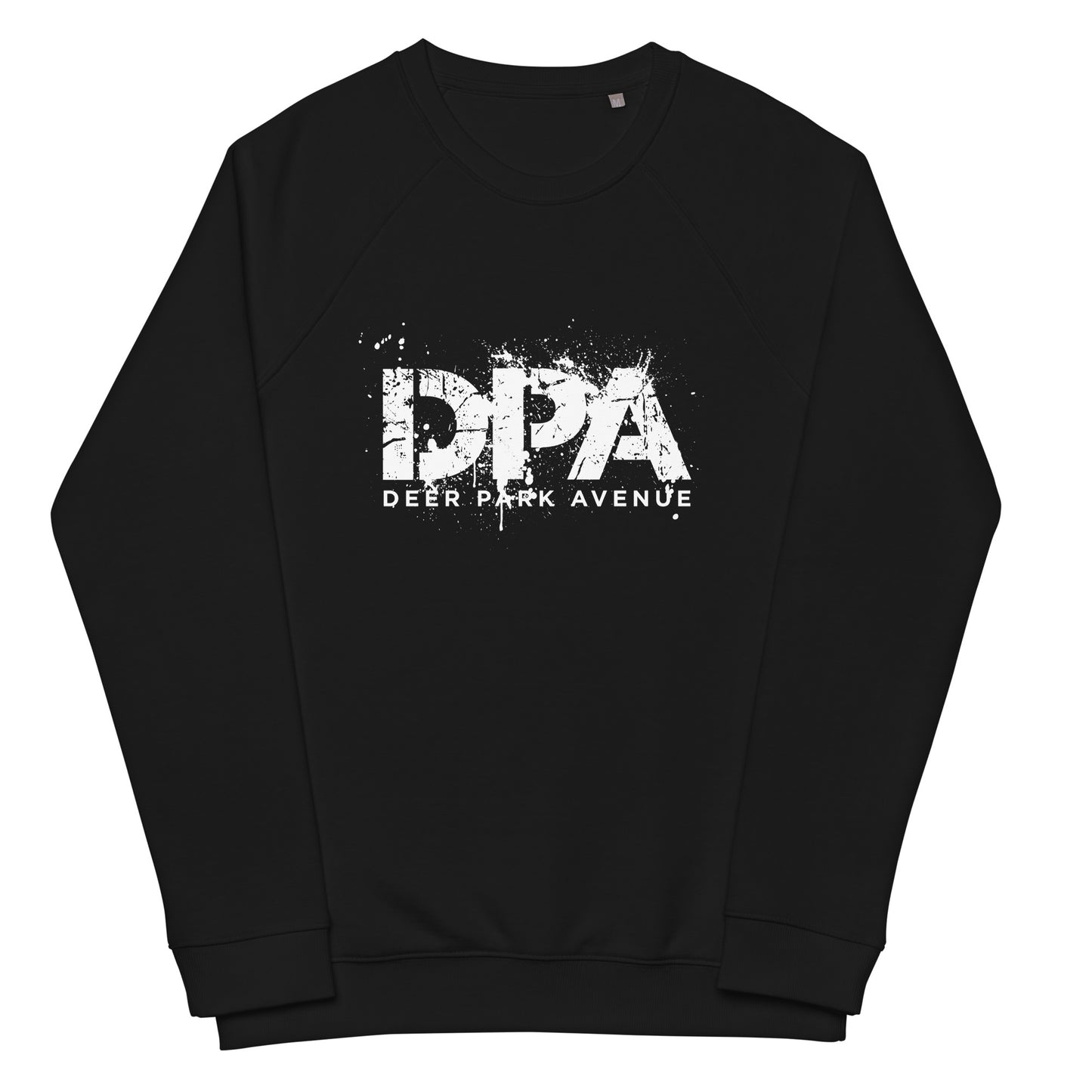 Unisex organic raglan sweatshirt